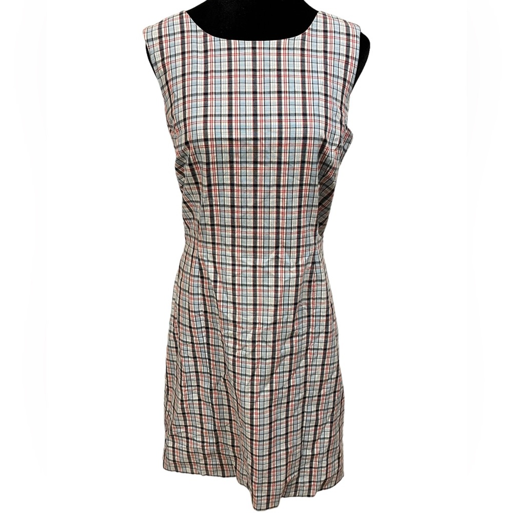Tommy Hilfiger Vintage Y2K Plaid Red White Blue Classy Preppy Country Club Dress